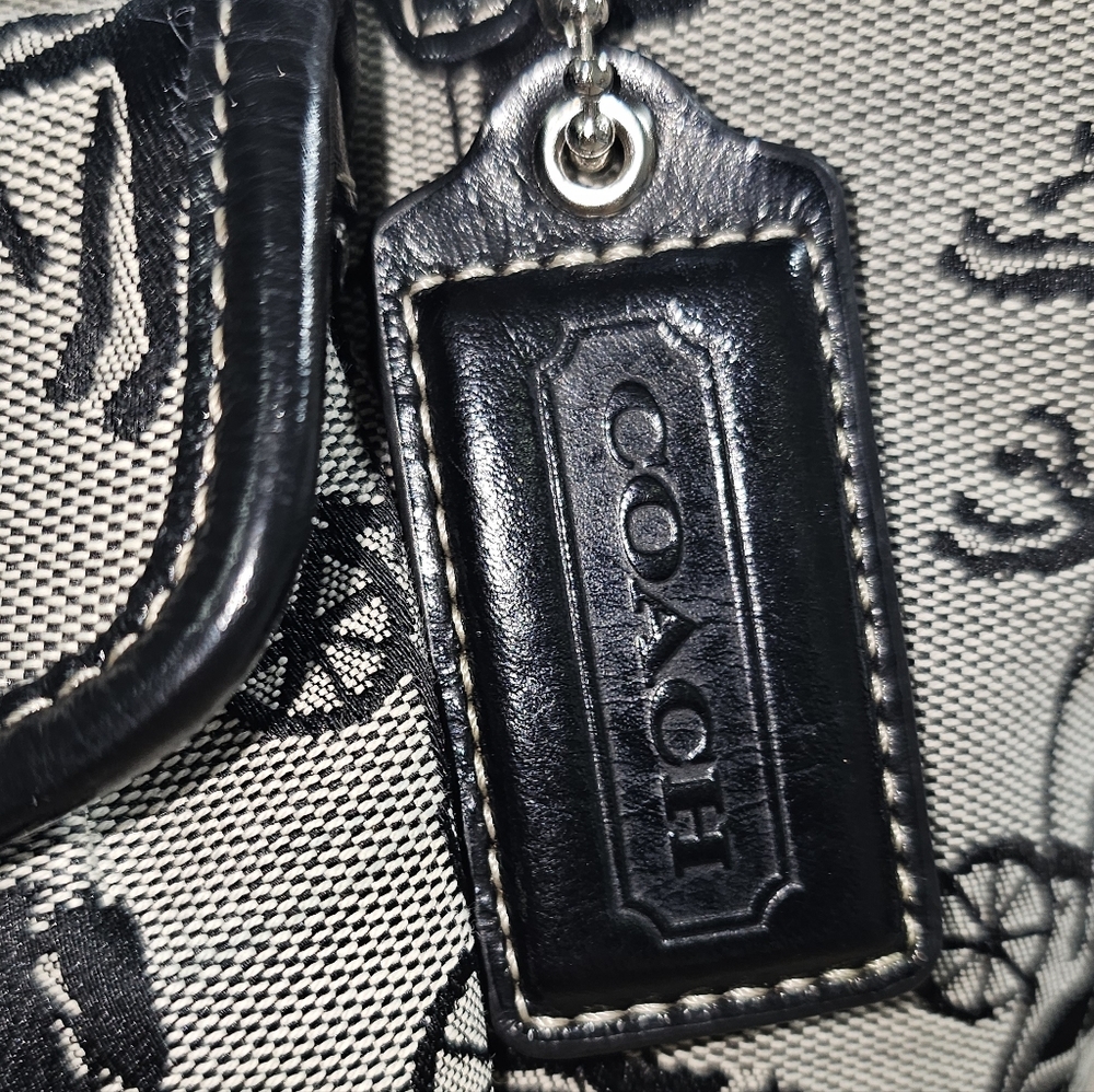 COACH Leah Horse & Carriage Print Turnlock Satchel Convertible Crossbody Bag - Picture 6 of 12